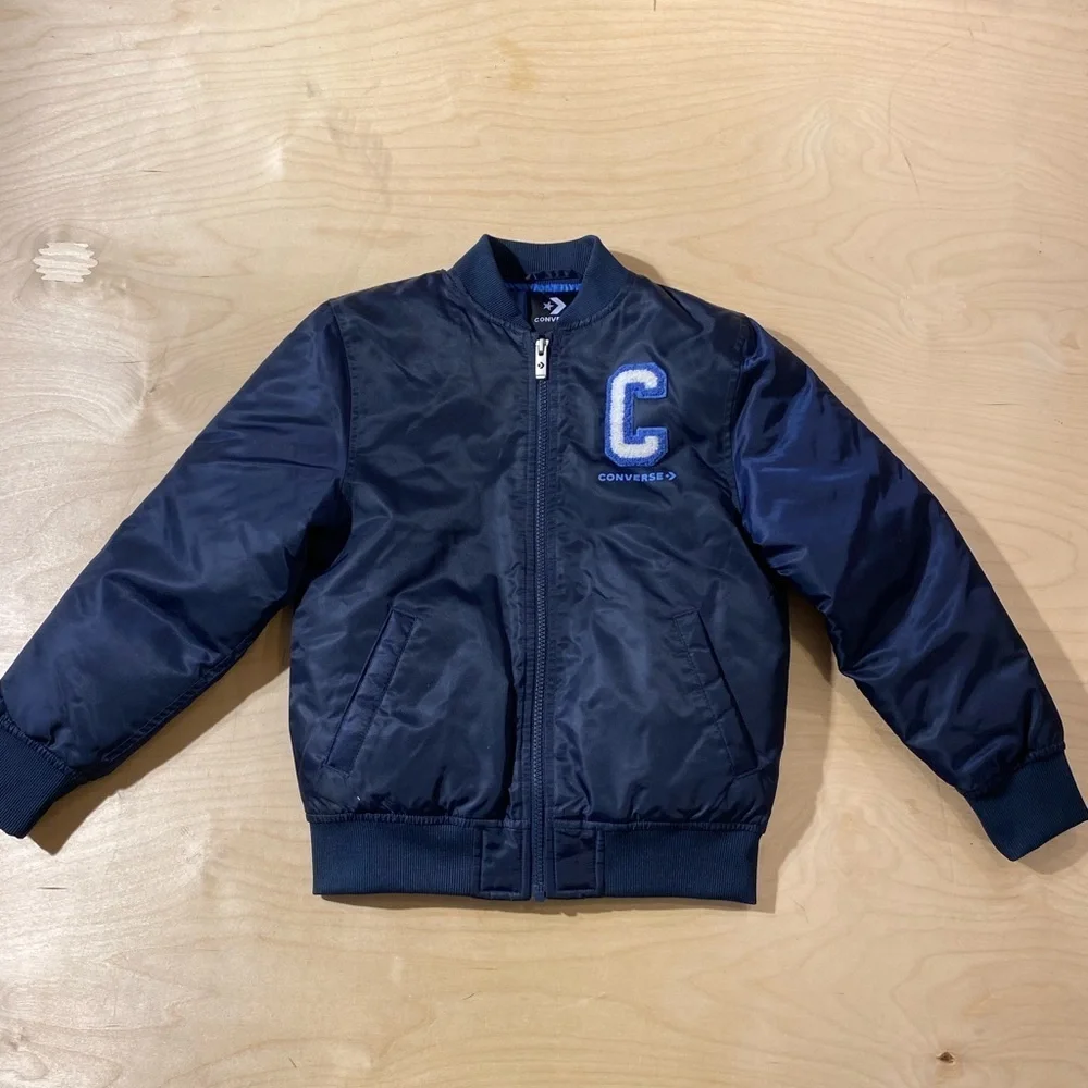 Converse Kids Navy Bomber Jacket Small (IZ)